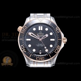 Seamaster 300m RG/SS Black...