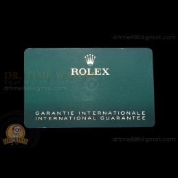 Rolex Warranty Card 2020...